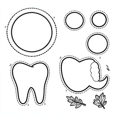 Szablony elementów pyszczka i ogona (do wydruku)