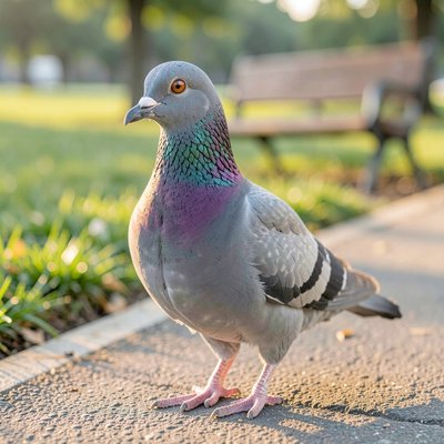 Gołąb w parku — zdjęcie realistyczne