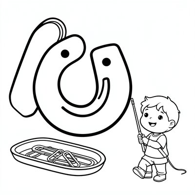 Kolorowanka — Agrafka i magnes