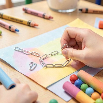 Stacja 3 — Łańcuch z agrafek