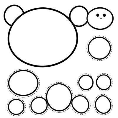 Szablon chomika – wycinanka