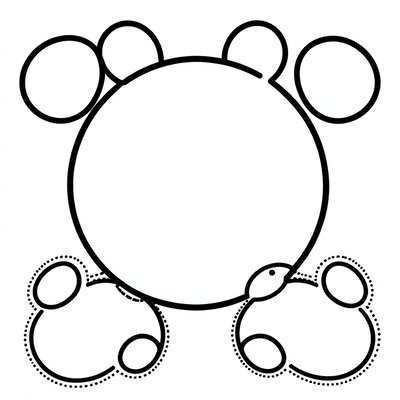 Szablon chomika – wycinanka