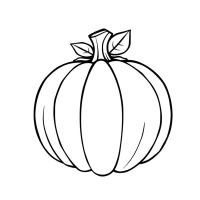 Szablon do malowania — kontury dyni (A3)