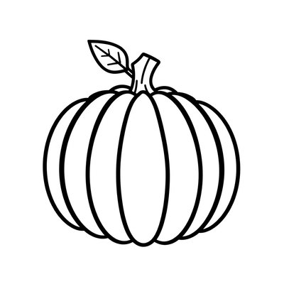 Szablon do malowania — kontury dyni (A3)