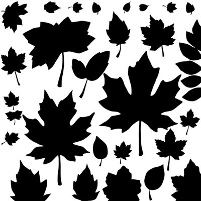 Szablony liści do wycięcia