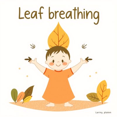 Plakat/obraz wyciszający: Oddychanie liścia