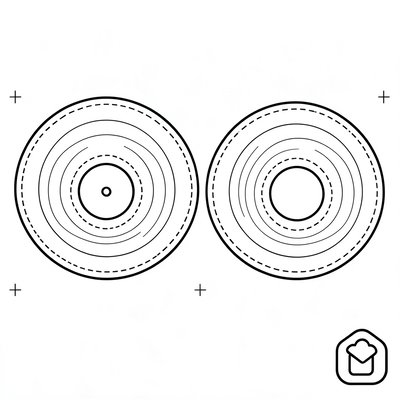 Szablon wycinanki: Duża kartonowa płyta