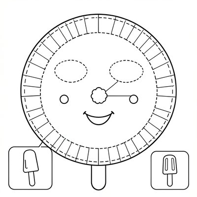 Szablon maski na talerzyk (do wydruku)