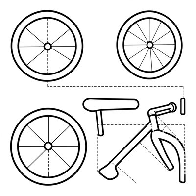 Szablony części roweru (do wydruku)