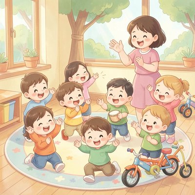 Scena piosenki i ruchu