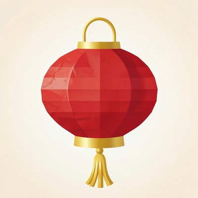 Obrazek: czerwony lampion