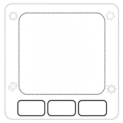 Szablon kartki innowacji — Prosty wzór do wydruku