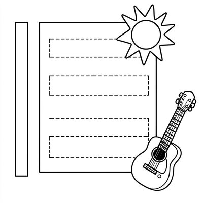 Szablon A5 — baza i paski do wycięcia
