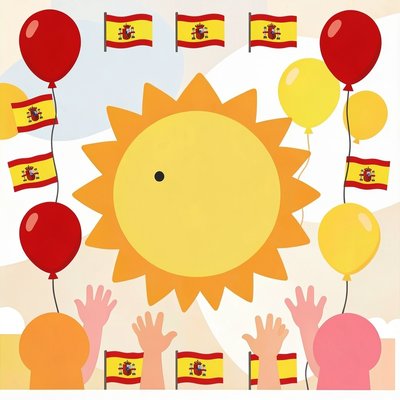 Plakat dekoracyjny z motywami hiszpańskimi (wersja ilustracyjna)