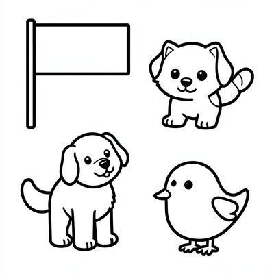 Kolorowanka — proste kontury hiszpańskie