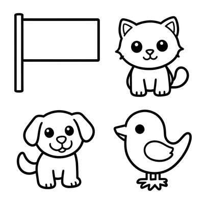 Kolorowanka — proste kontury hiszpańskie