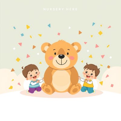 Plakat powitalny 'Witajcie, Misie!'