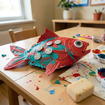 Przykładowa kolorowa rybka (wzór)