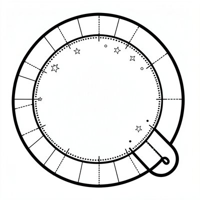 Szablon rakietki z talerzyka