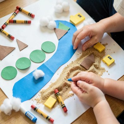 Przykładowa gotowa mapa — wspólna praca dzieci