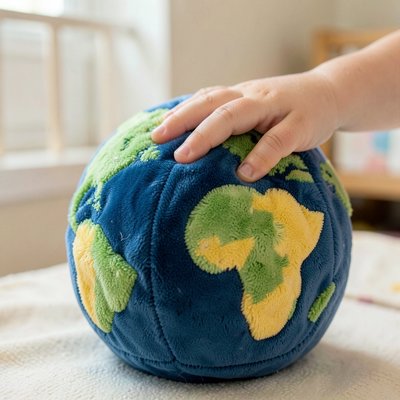 Kulka Ziemia – miękka piłka / pluszak