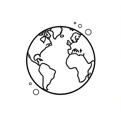 Strona do stemplowania – Otisk Ziemi (kolorowanka)