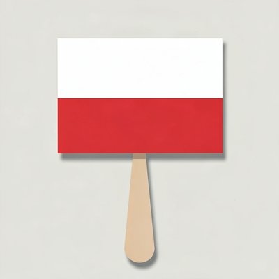 Flaga Polski - prosty symbol