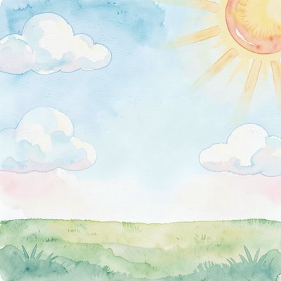 Szablon tła do pracy wspólnej — niebo i trawa