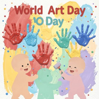 Plakat — Światowy Dzień Sztuki dla maluszków