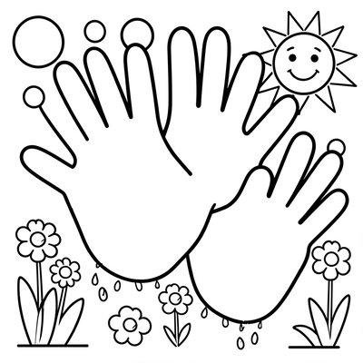 Kolorowanka — Odbicia i kształty