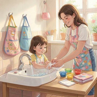 Mycie rąk i sprzątanie stanowiska