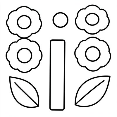 Arkusz szablonów - wycinanki