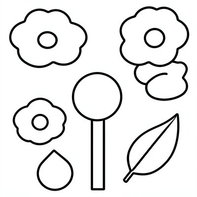 Arkusz szablonów - wycinanki