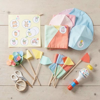 Flat lay rekwizytów do druku