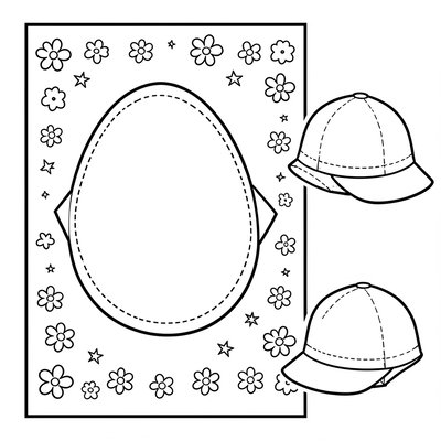 Szablon papierowego kapelusza