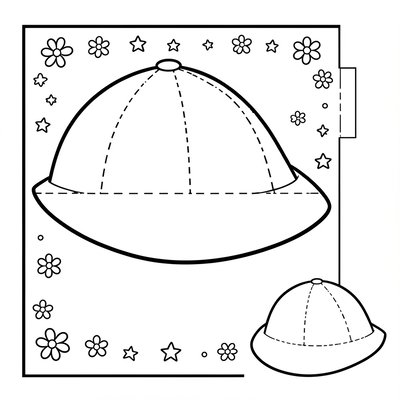 Szablon papierowego kapelusza