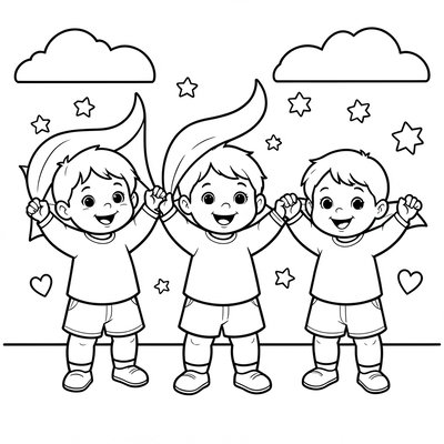 Strona kolorowanki – Fale pamięci