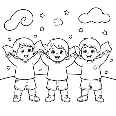 Strona kolorowanki – Fale pamięci