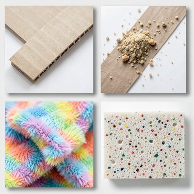 Karty sensoryczne: zbliżenia faktur