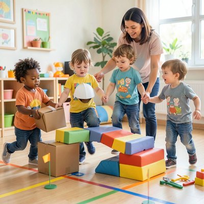 Scena 1 — Budujemy most