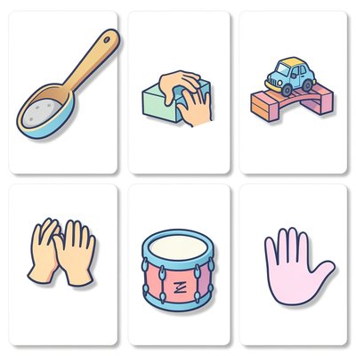 Karty czynności — proste polecenia (ikony)