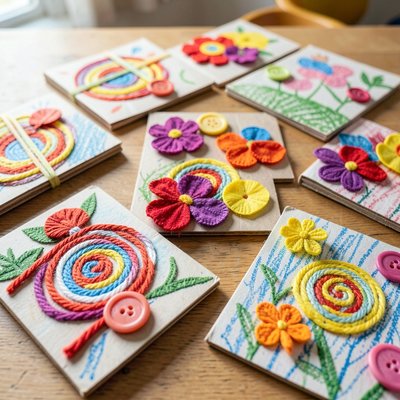 Inspiracje gotowych 'tkanych' obrazków