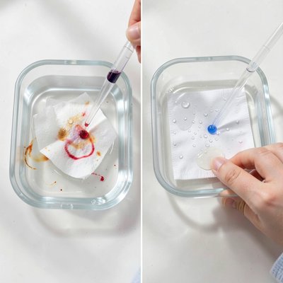 Eksperyment z wodą — porównanie chłonności