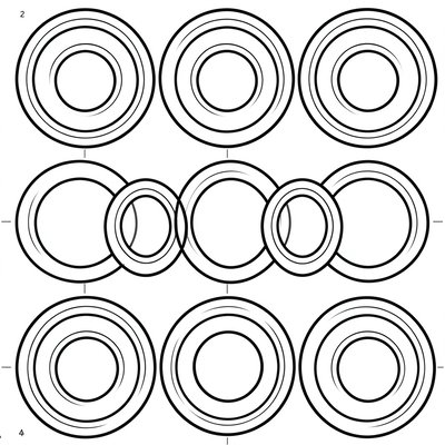 Szablon kartonowego krążka do pompona (do druku)