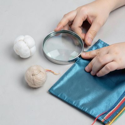 Zdjęcie próbek materiałów (flat-lay)