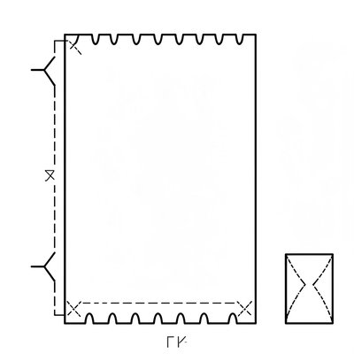 Kartonowe krosno — szablon do wycięcia