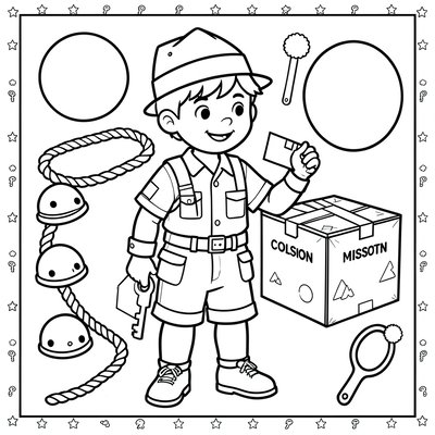 Kolorowanka — Mały saper