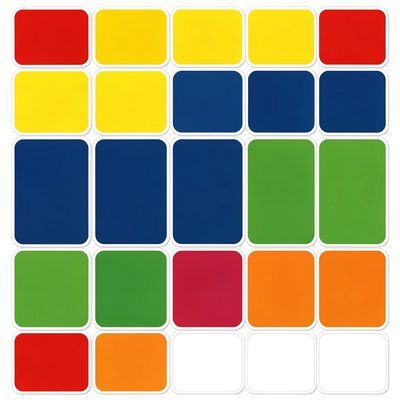 Arkusz kolorowych kwadracików (naklejki)