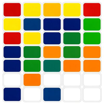Arkusz kolorowych kwadracików (naklejki)
