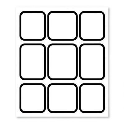 Szablon kratki 3x3 na tacę